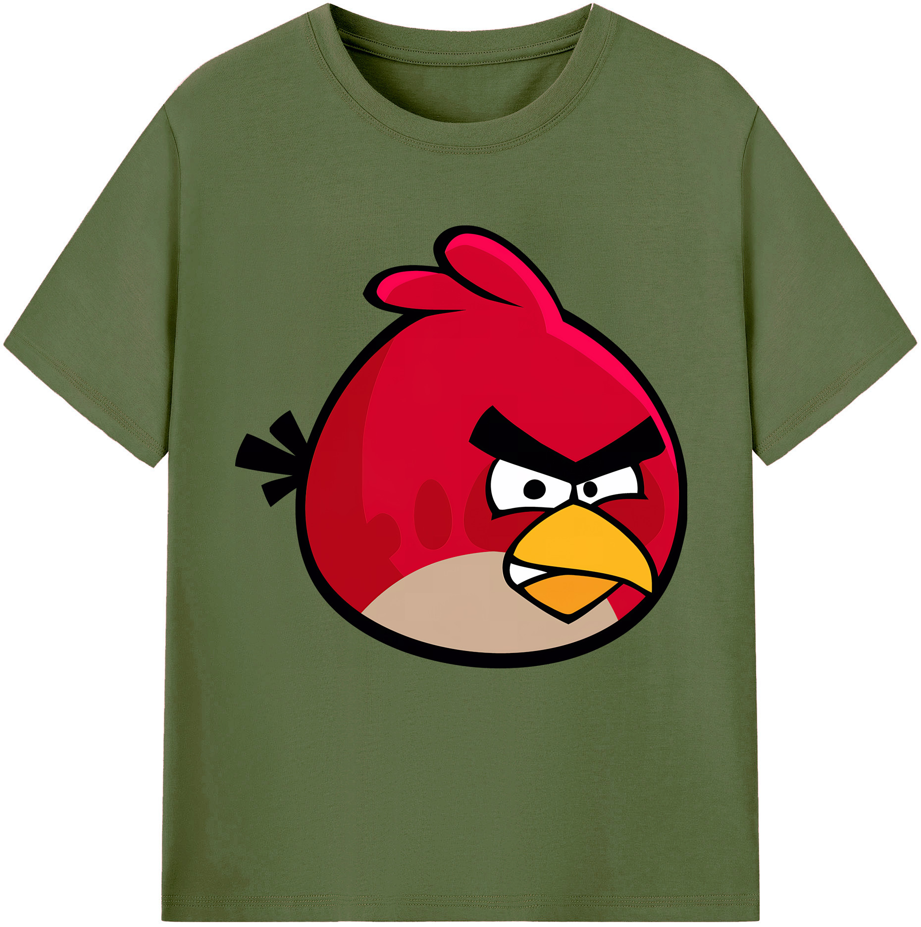 （画像用） Angry Birds アングリーバード 綿100％半袖Tシャツ（フロントプリント）